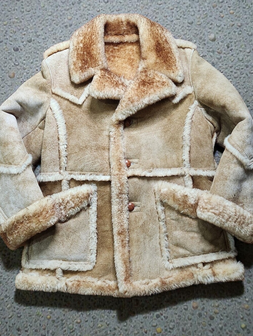 RARE Berman's Marlboro Man Shearling Jacket, Men's 44 Or XL